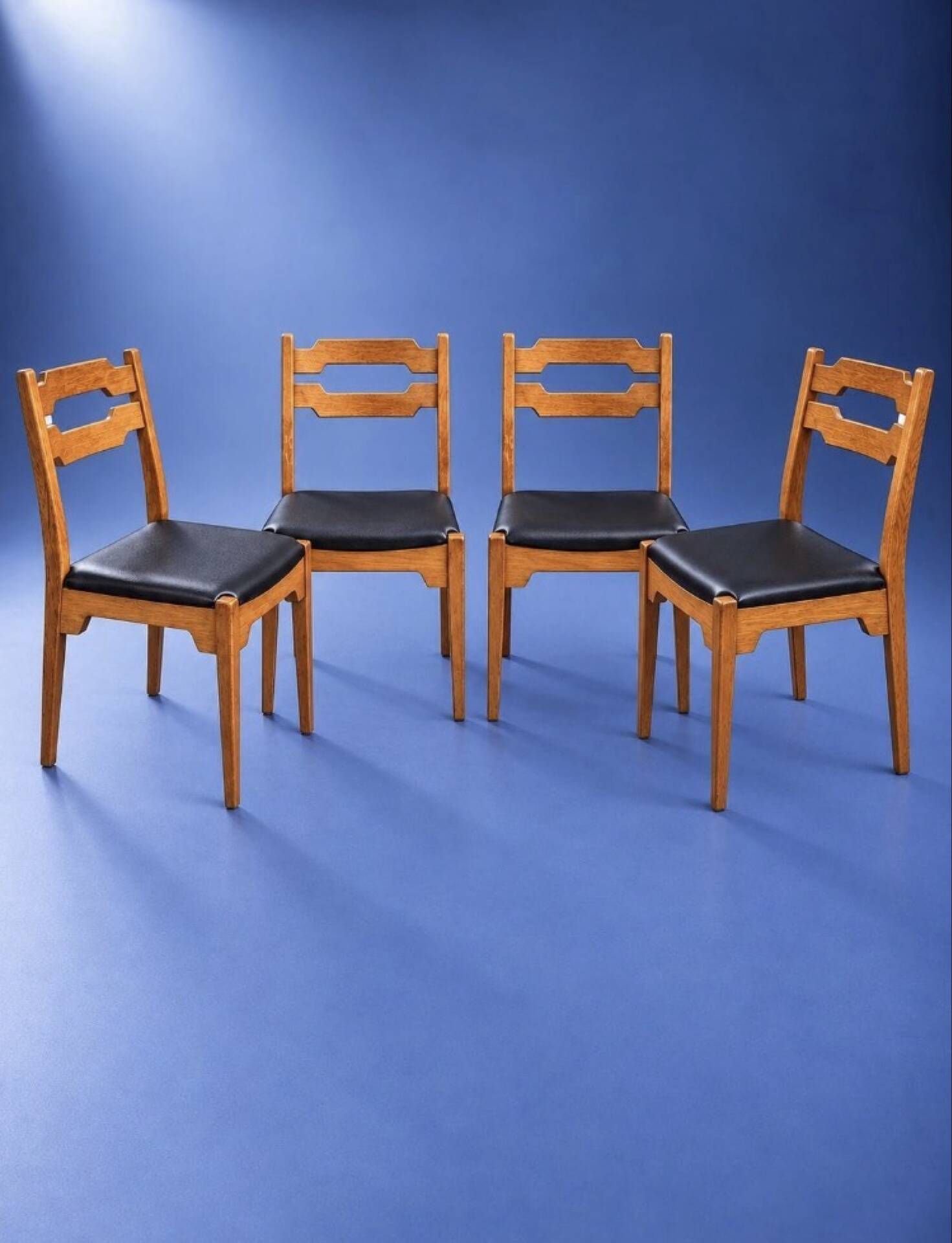 4 chaises danoises mid century bois