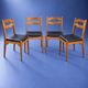 4 chaises danoises mid century bois
