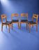 4 chaises danoises mid century bois