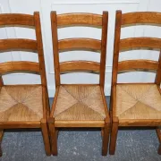Vintage Dining Chairs, France, 1950s, Set of 6