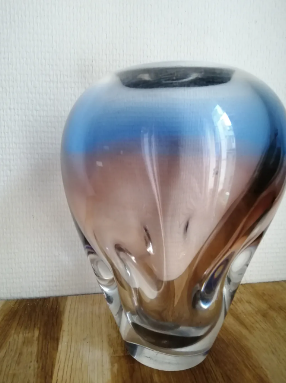 Blown glass vase