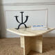 Travertine coffee table