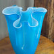 Large multi-layer glass handkerchief vase