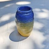 Glazed earthenware vase