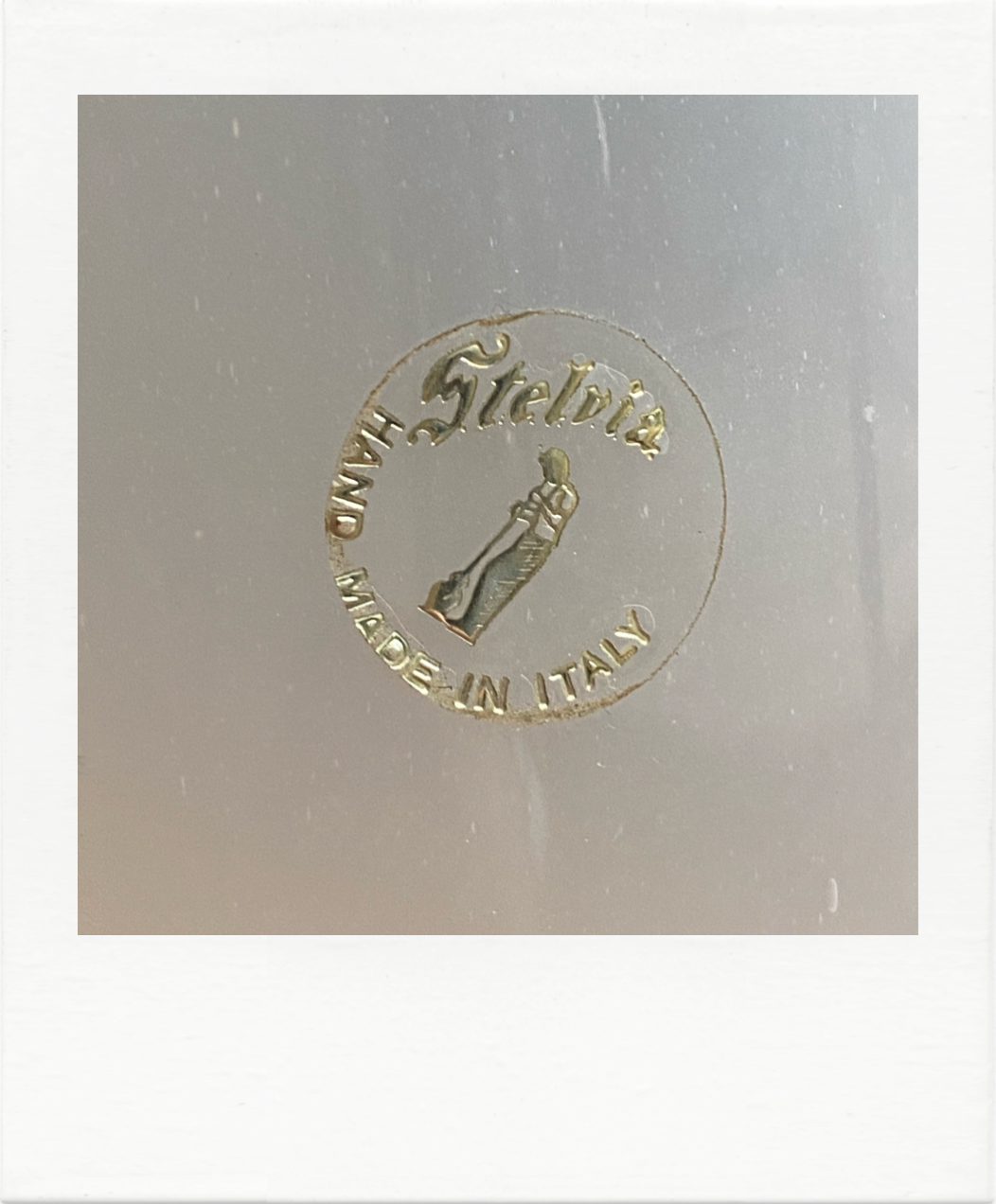 Pink and gold tube vase