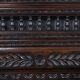 Banc coffre en chêne, style néo-gothique – début XXe