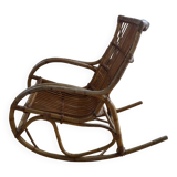 Rocking chair en rotin