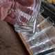 6 long drink glasses from the 80s – optical relief