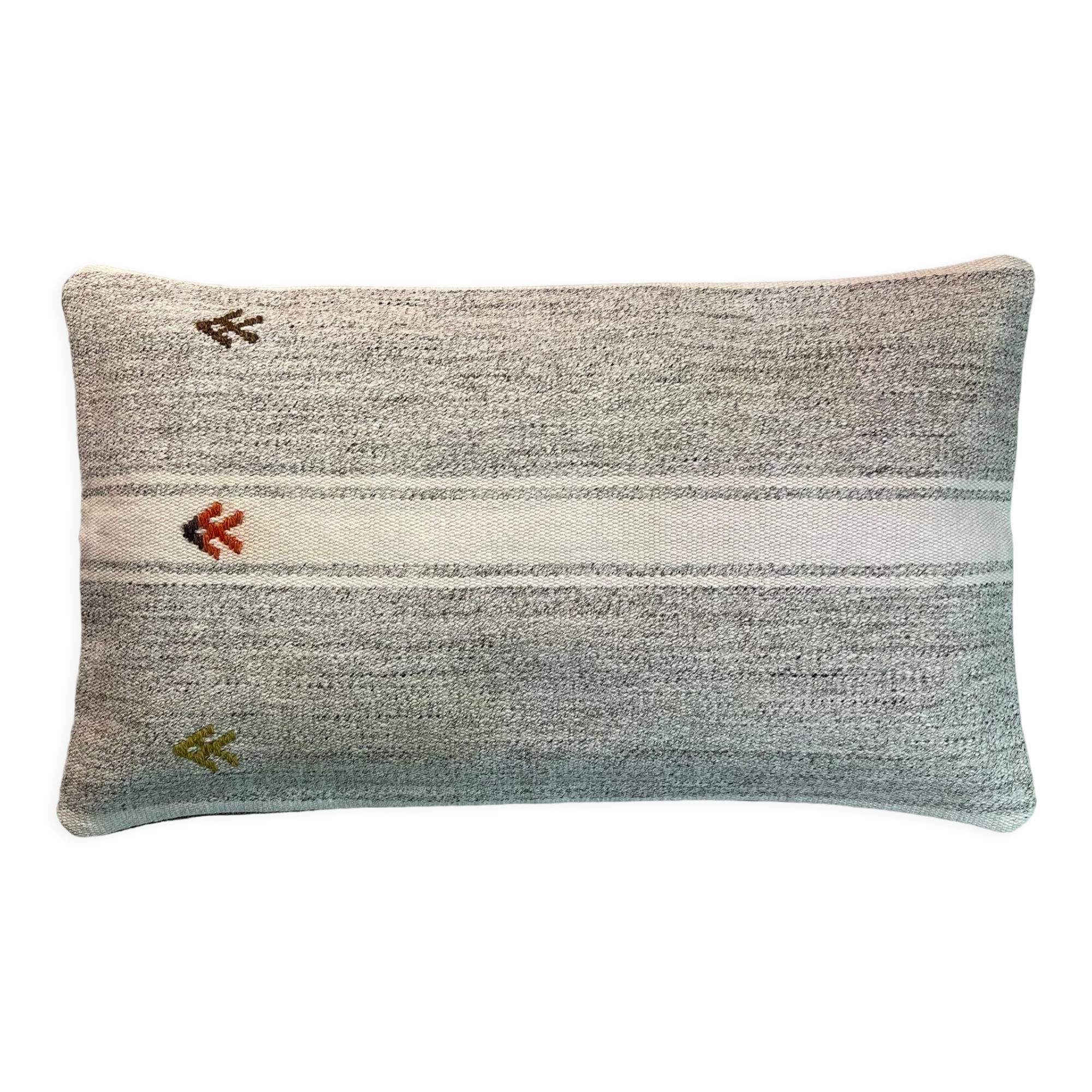 Vintage turkish kilim cushion cover, 30 x 50 cm