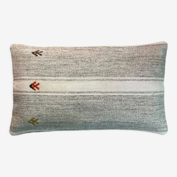 Vintage turkish kilim cushion cover, 30 x 50 cm