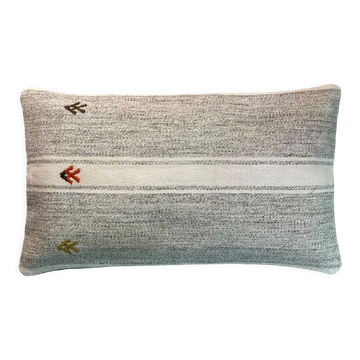 Housse de coussin en kilim turc vintage, 30 x 50 cm