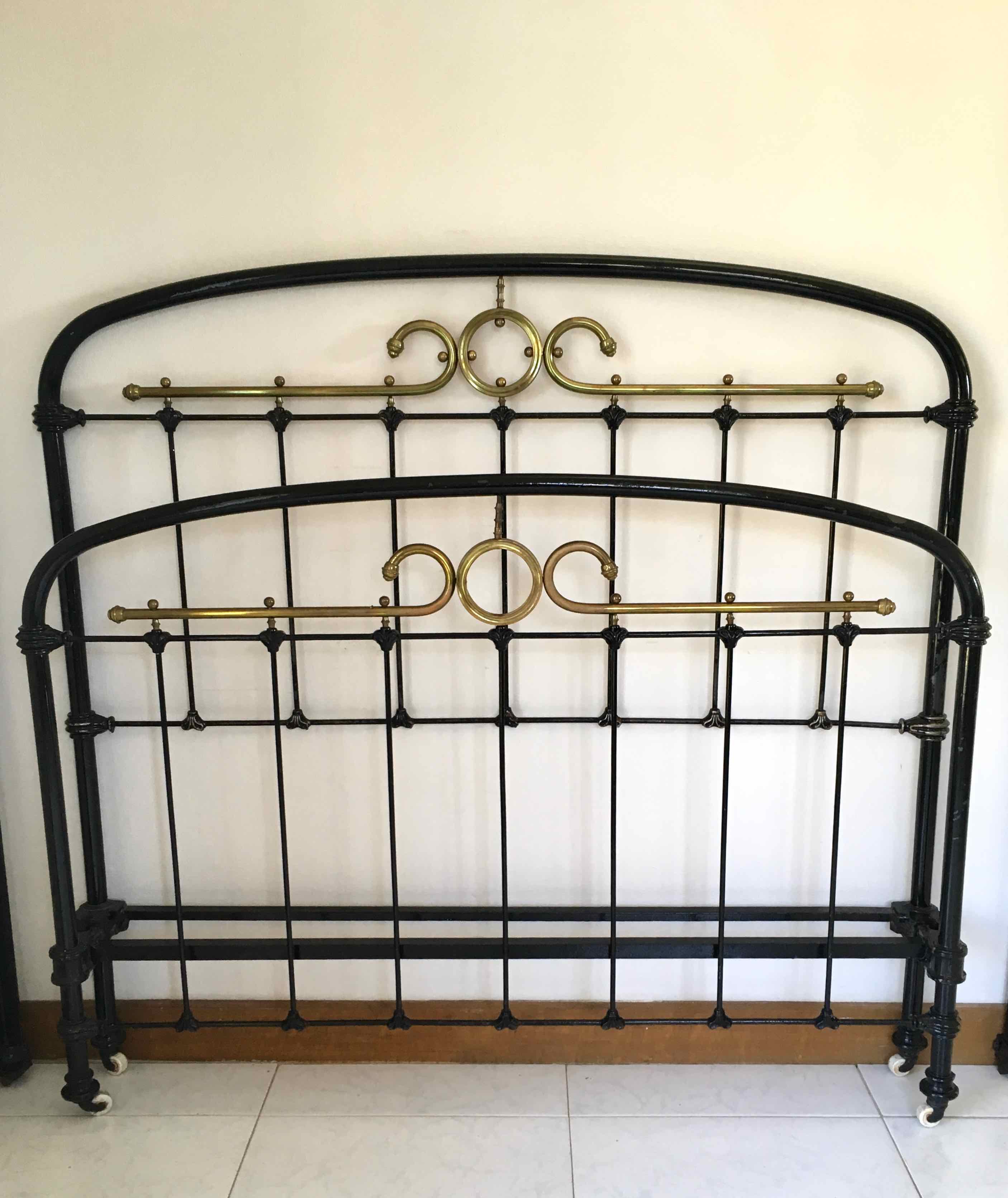 Iron bed Napoleon III in 140 x 190