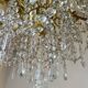 golden bronze chandelier in Louis XVI style