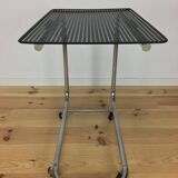 "L'Adap-Table" modular serving trolley, rigid and chrome, Matégot style