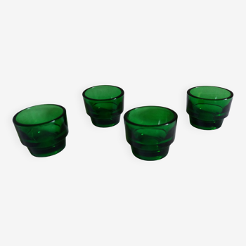 Lot de 4 coquetiers en verre