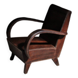 Art Deco design armchair all wood 1930
