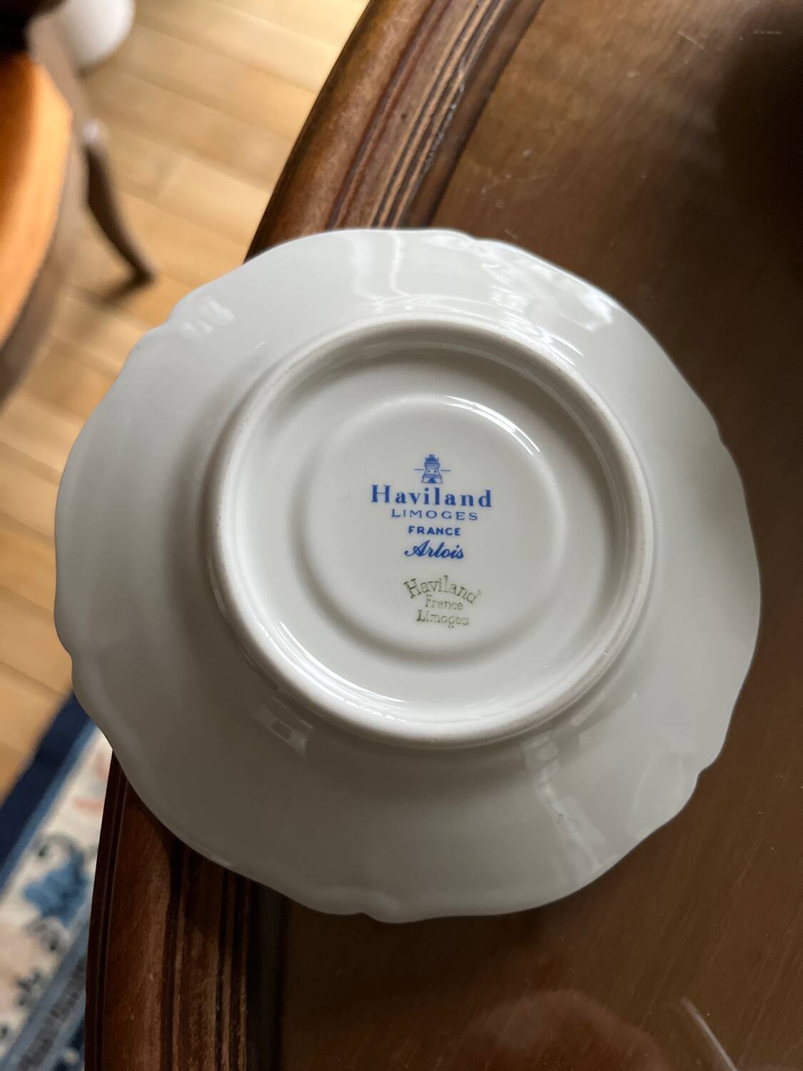 Limoges porcelain coffee cups and saucers