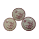 3 flat plates of Gien model Thistles 211215