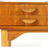 Danish vintage teak and oak desk