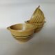 3 ear bowls in Sarreguemines sandstone