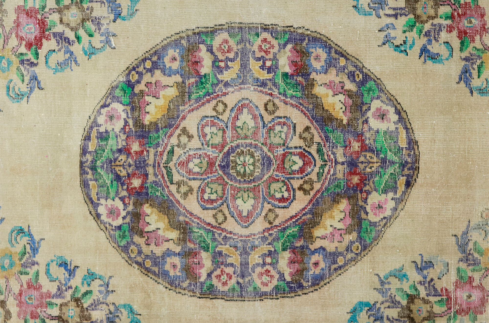 Anatolian handmade vintage rug 354 cm x 231 cm