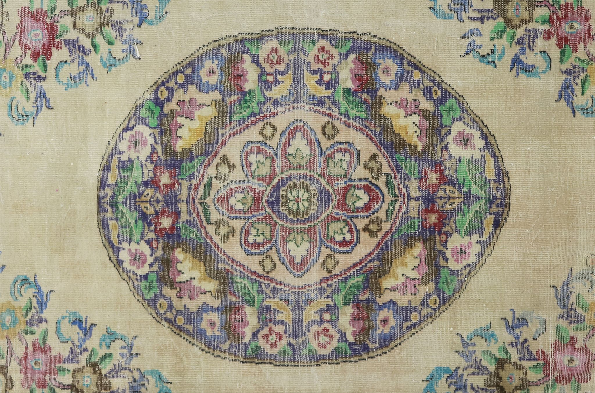 Anatolian handmade vintage rug 354 cm x 231 cm