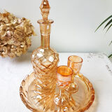 Amber glass liquor service