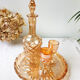 Amber glass liquor service