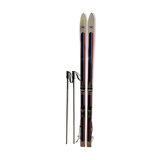 pair of vintage nightingale skis