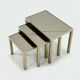 Set 23k Gold Plated Nesting Tables by Belgo Chrom 1970s