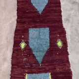 Red Boujad Moroccan rug - 110 x 323 cm