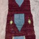 Tapis Marocain Boujad rouge - 110 x 323 cm