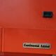 Vintage stereo electrophone record player Continental Edison red orange