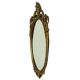 Miroir classique en résine dorée de style rococo baroque 70 cm