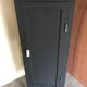 Parisian wardrobe or vintage wood closet, 50s