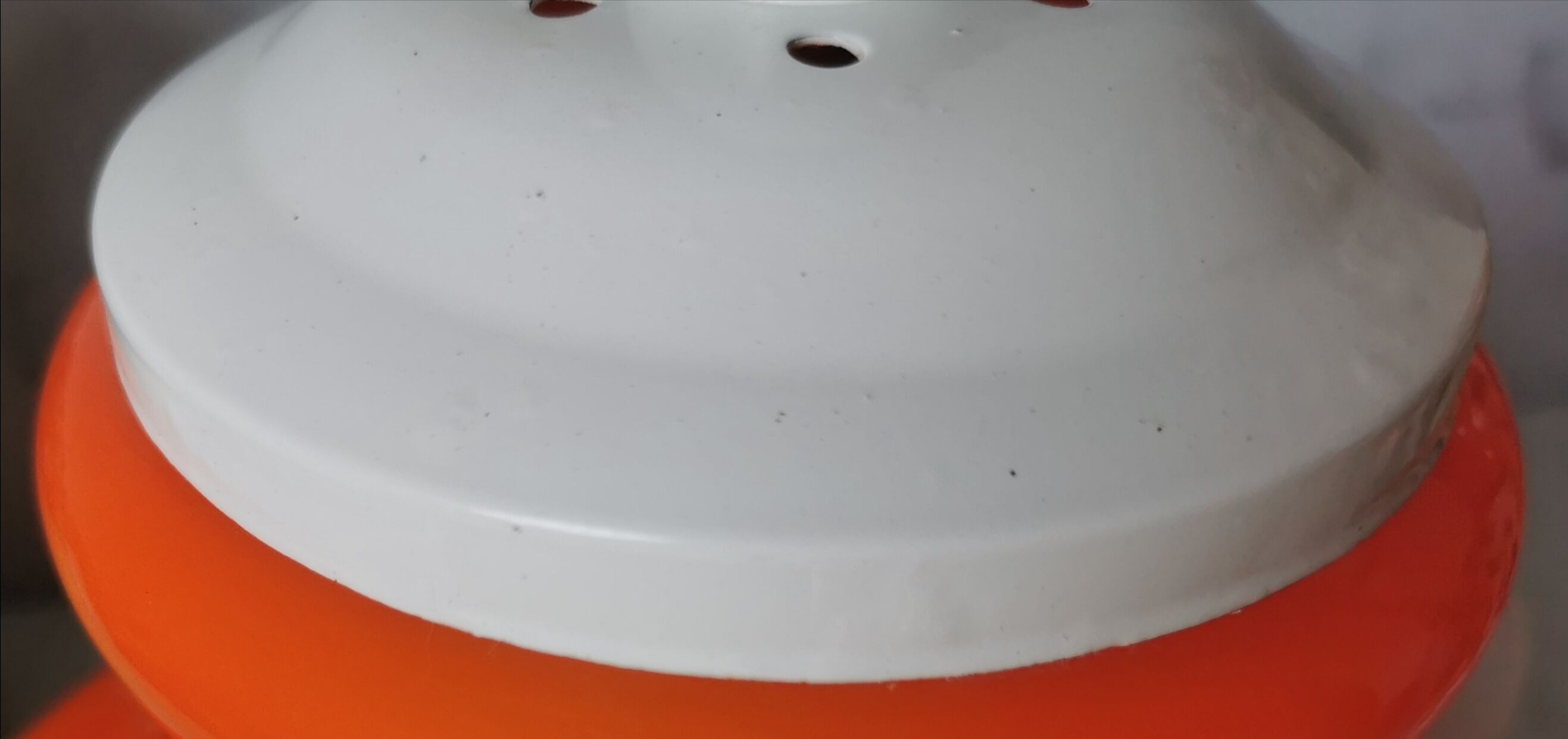 Vintage suspension 70 orange opaline