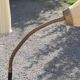 Vintage floor lamp from the 50s in metal and brass 4 flexible lights with tripod base