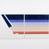 PLEXIGLASS ABSTRACT DIPTYCH ON DIBOND 00'S