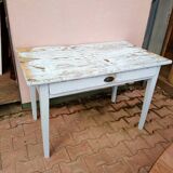 Pastel blue farm table
