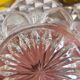 Boîte en cristal ambre et transparent Val Saint-Lambert Art déco