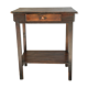Old country side table in waxed wood