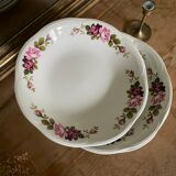 Set of 6 old hollow plates Gien model Champs