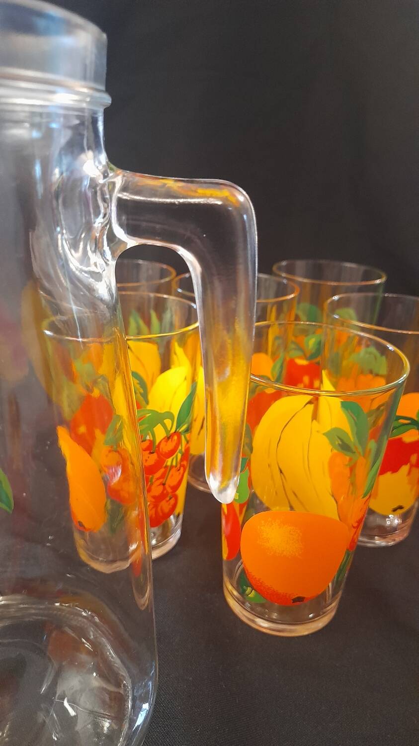 Orangeade service vmc reims 1 carafe and 6 glasses