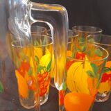Orangeade service vmc reims 1 carafe and 6 glasses
