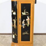 Asian Liquor Cabinet in Lacquered Wood, China – 1950