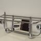 Vintage chrome wall coat rack