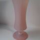 Powder pink opaline vase