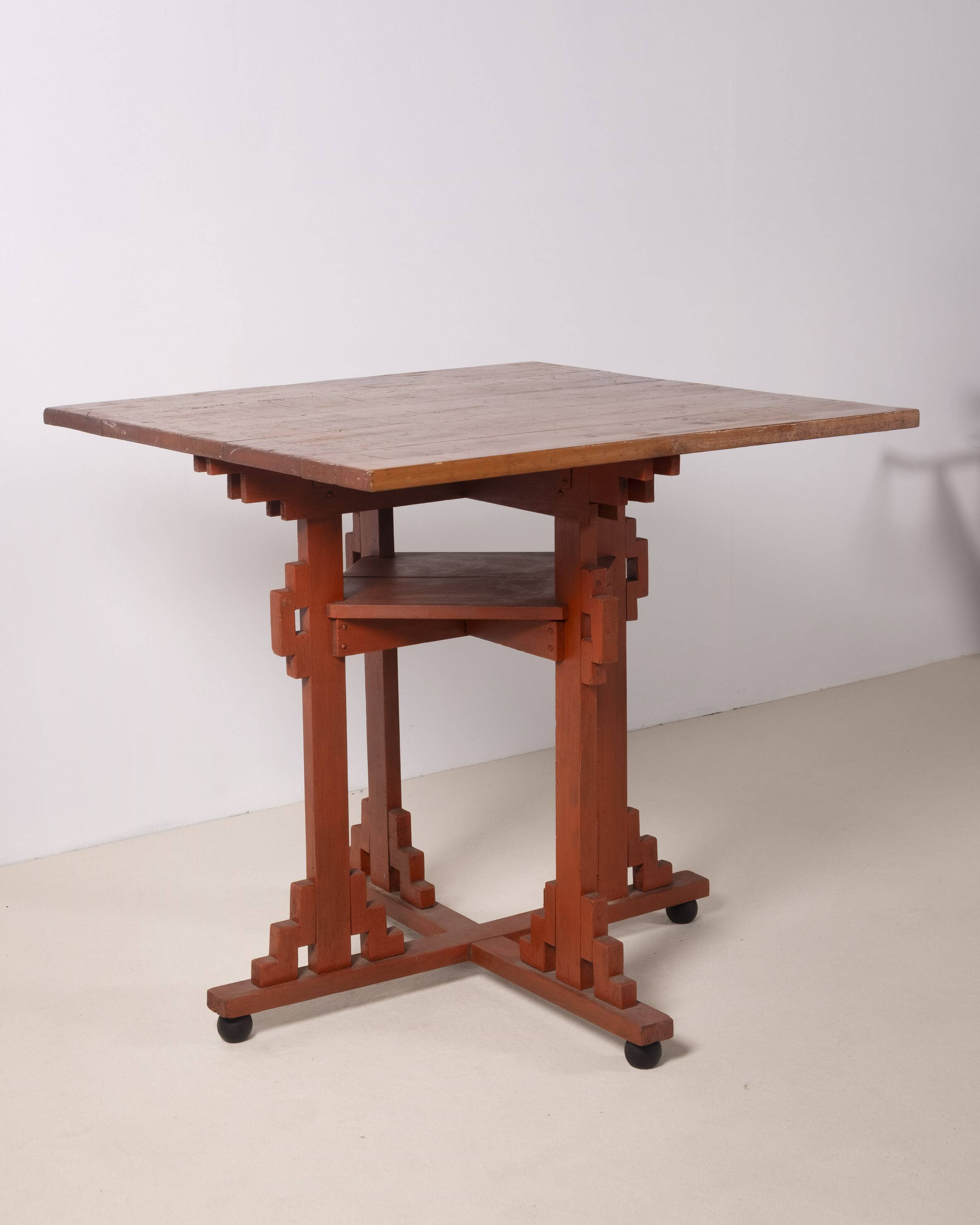Scandinavian Art Deco Pine Table, Early 20th Century, Denmark
