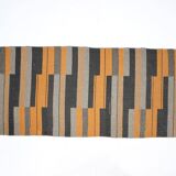 Geometric Modernist Bauhaus Rug, Czechoslovakia, 1930s