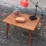 Vintage oak side coffee table in 50-year-round